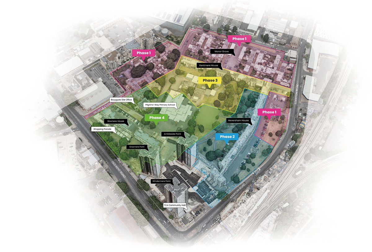 Tustin Estate regeneration aerial plan